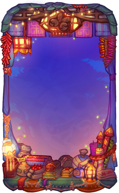 "Starfall Faire" Card Frame